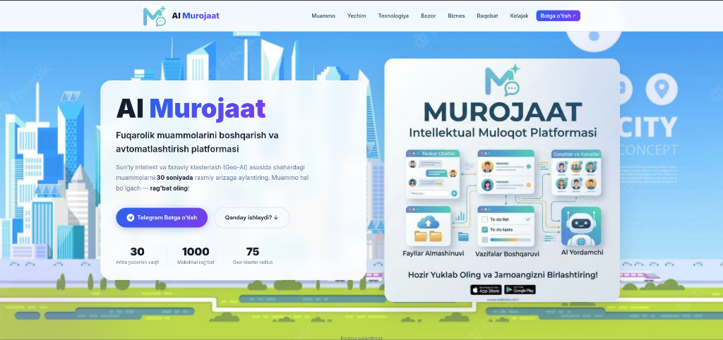 AI Murojaat Platformasi